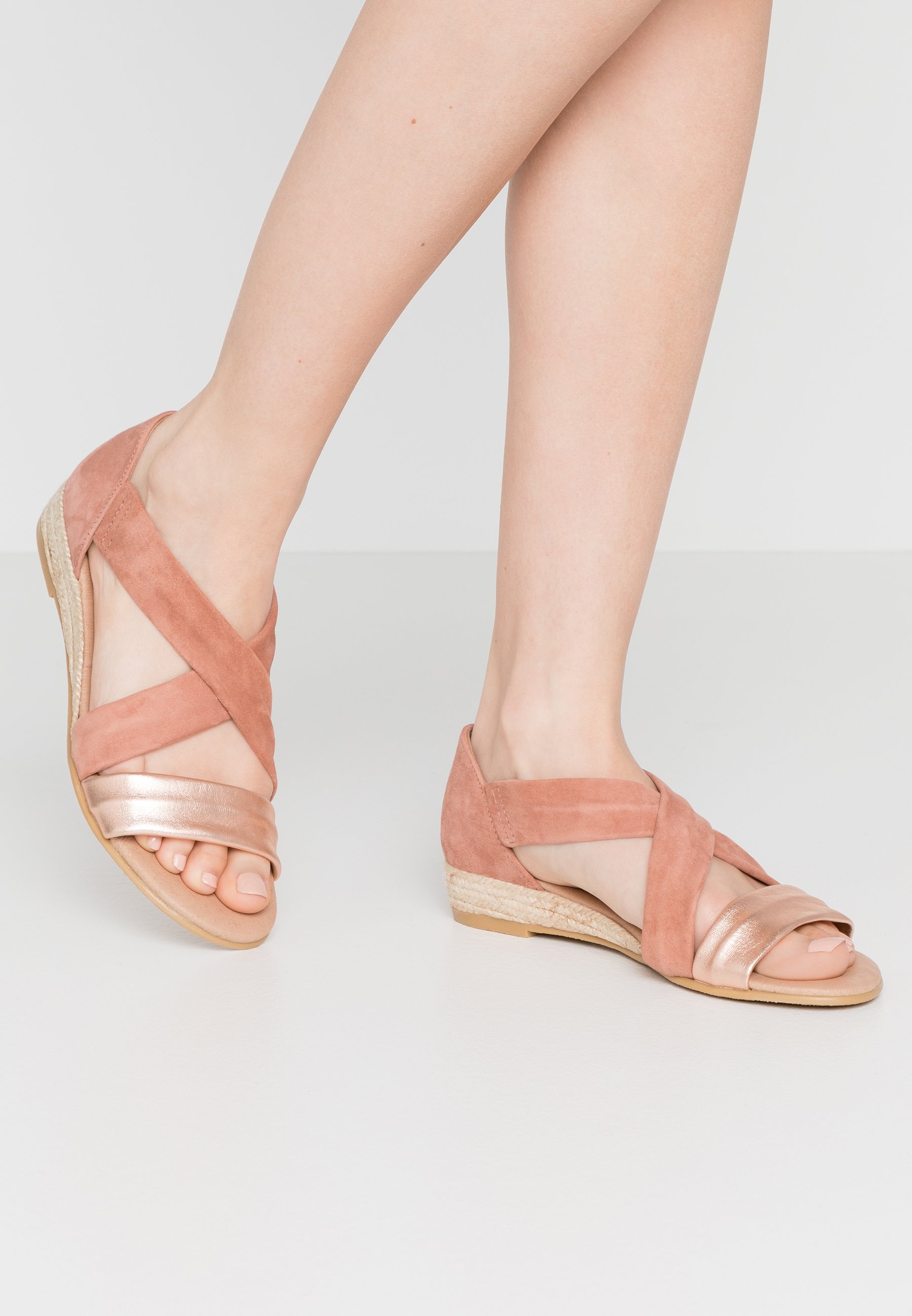 office hallie sandals rose gold