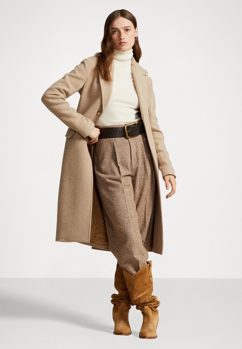 Polo Ralph Lauren HERRINGBONE COAT - Klassischer Mantel - taupe  