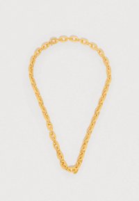 SEMI TEXTURED SEAMLESS LINK NECKLACE UNISEX - Halskette - yellow gold-coloured/silver-coloured