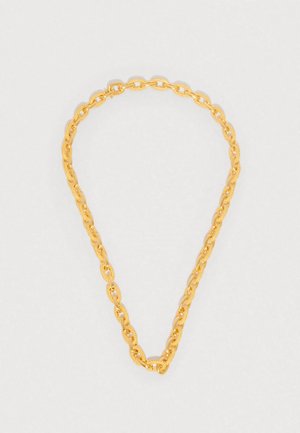 SEMI TEXTURED SEAMLESS LINK NECKLACE UNISEX - Halskette - yellow gold-coloured/silver-coloured