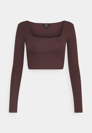Langærmet T-shirt - dark purple