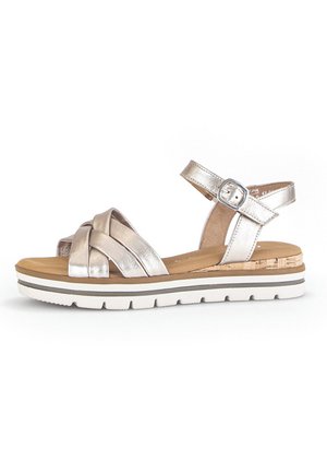 42.083 - Sandalen met sleehak - puder kork