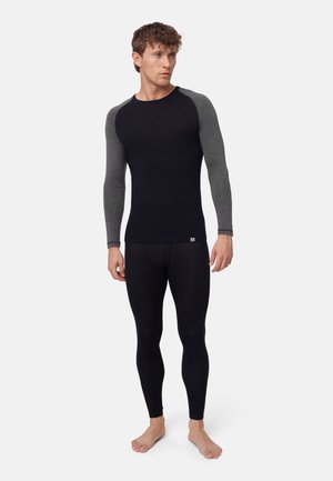 SET  - Långkalsonger - black/dark grey