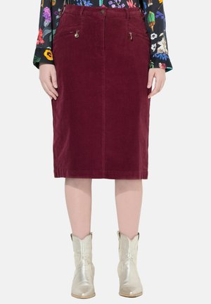 Jupe crayon - claret