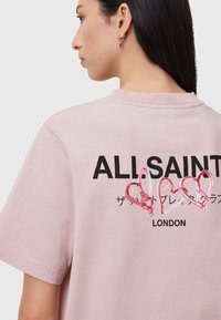 AllSaints HEART LISA TEE - Printtipaita - pink