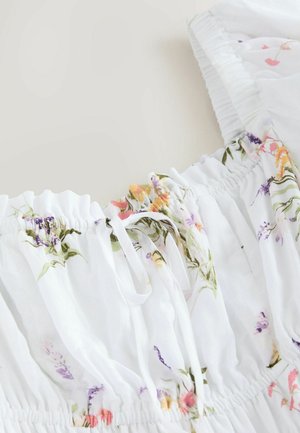 Next PUFF SLEEVE MIDI  - REGULAR FIT - Jurk - white ground