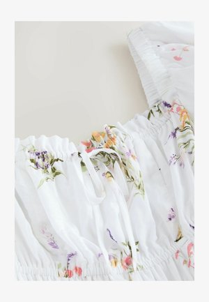 Next PUFF SLEEVE MIDI  - REGULAR FIT - Dienas kleita - white ground