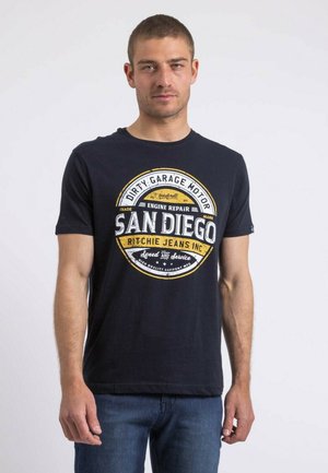 T-shirt imprimé - bleu marine