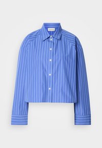 STRIPE BOXY CROPPED SHIRT - Button down-skjorte - blue