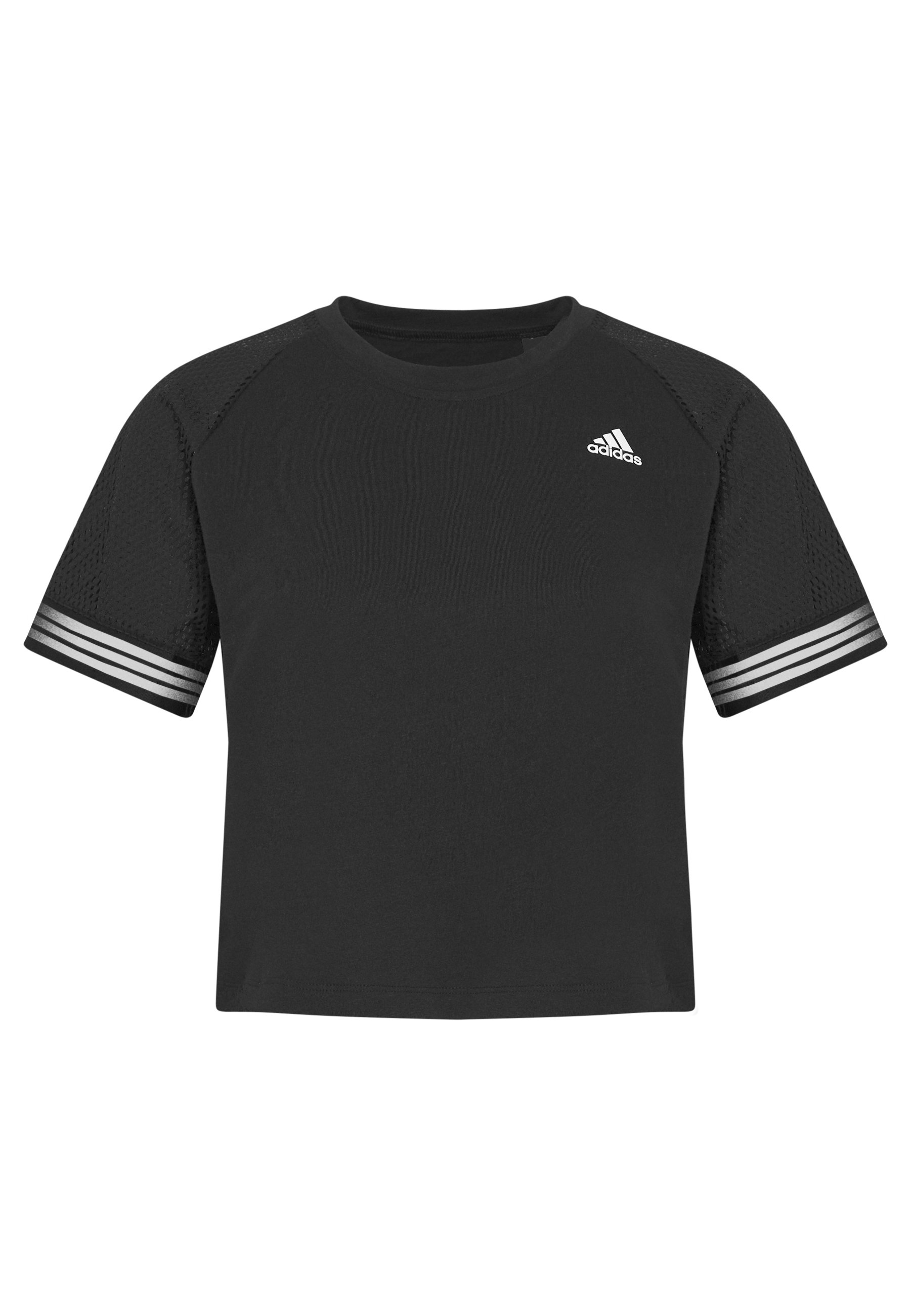 adidas Performance RINGER TEE T Shirt print blackwhite adidas Performance RINGER TEE T Shirt print blackwhite