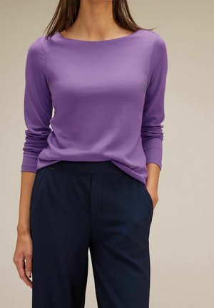 Camiseta de manga larga - mottled purple