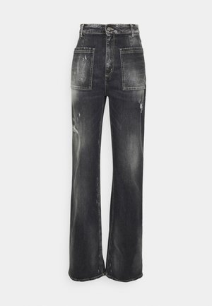 Bootcut jeans - black denim