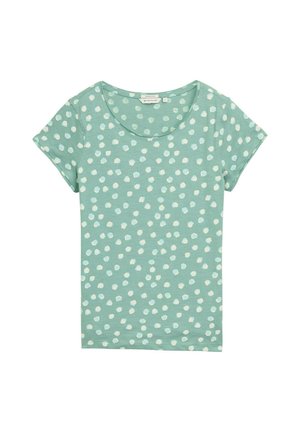 TOM TAILOR Print T-shirt - green blue dots