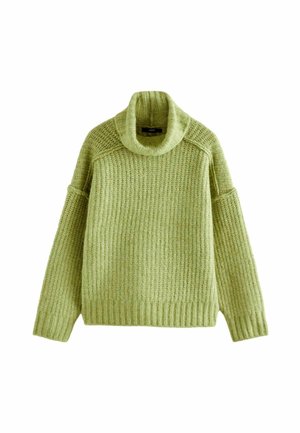 CHUNKY HIGH ROLL NECK - Pulover - green khaki olive