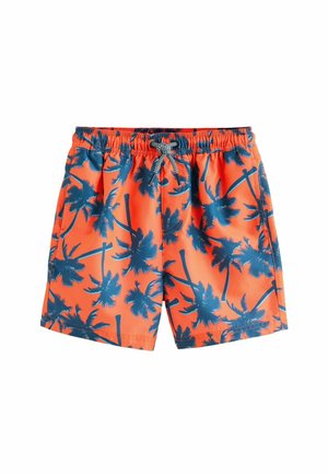 PRINTED REGULAR FIT - Badeshorts - orange palm tree