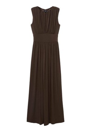 GATHERED - Maxi dress - brown