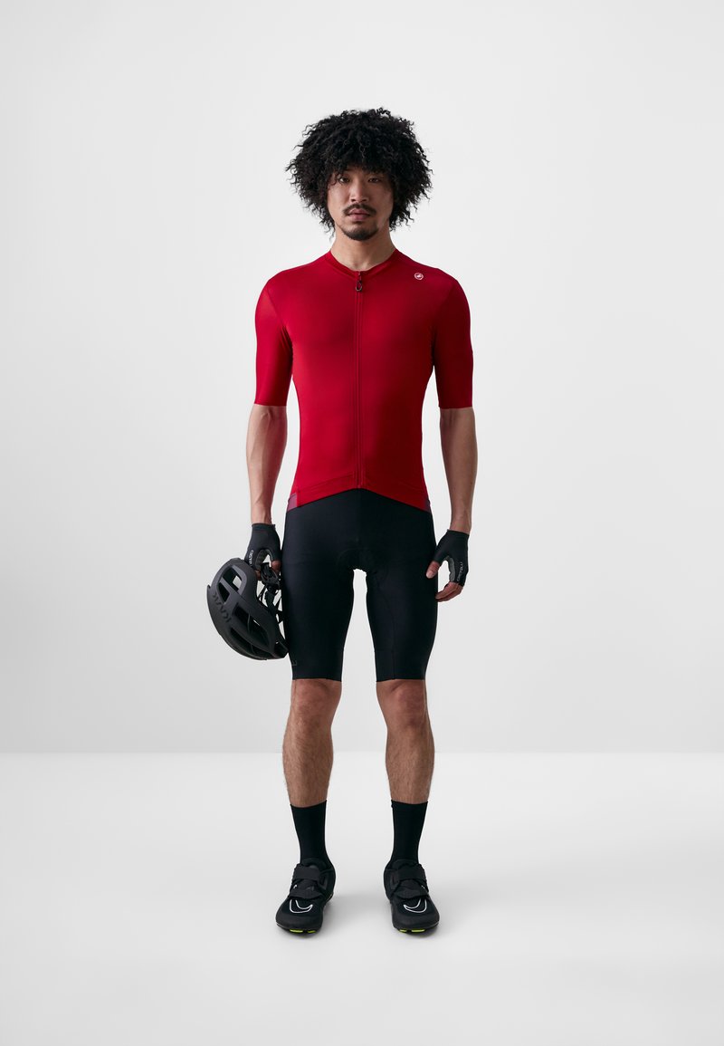 Maillot Vélo Homme Castelli Espresso S/S - Taille M, Couleur Deep Bordeaux (Neuf)