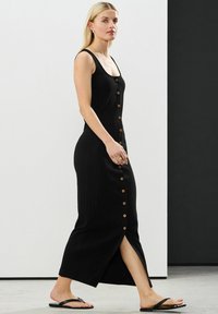 Next SQUARE NECK BUTTON DOWN COLUMN - Trikotaažkleit - black