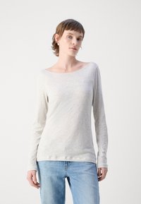 Marc O'Polo LONG SLEEVE BOAT NECK - Ilgarankovis viršutinės dalies drabužis - light granite melange