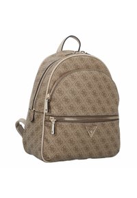 Guess MANHATTAN CITY 34 CM Sac à dos latte logo/beige ZALANDO