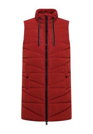 Cecil, LANGE STEPPWESTE MIT STEHKRAGEN - Smanicato - light russet red