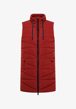 Cecil, LANGE STEPPWESTE MIT STEHKRAGEN - Smanicato - light russet red