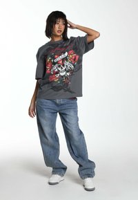 Ed Hardy ONLY LIVE ONCE - Relaxed fit -farkut - blue