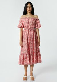 Koton FLORAL STRAPPY - Vestido informal - white