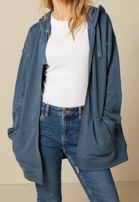 Next Felpa con zip - blue