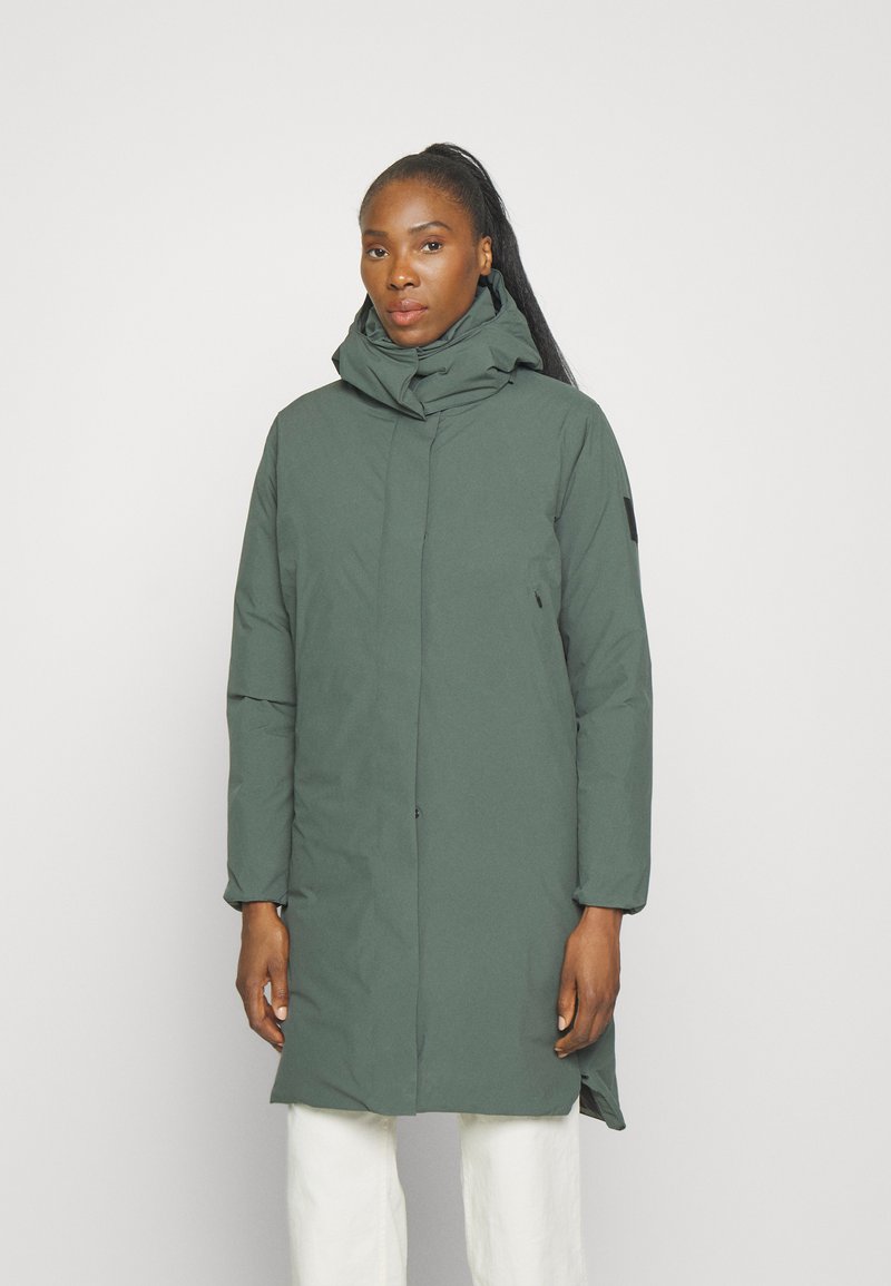 Jack Wolfskin LUISENPLATZ COAT - Down coat - slate green/green - Zalando