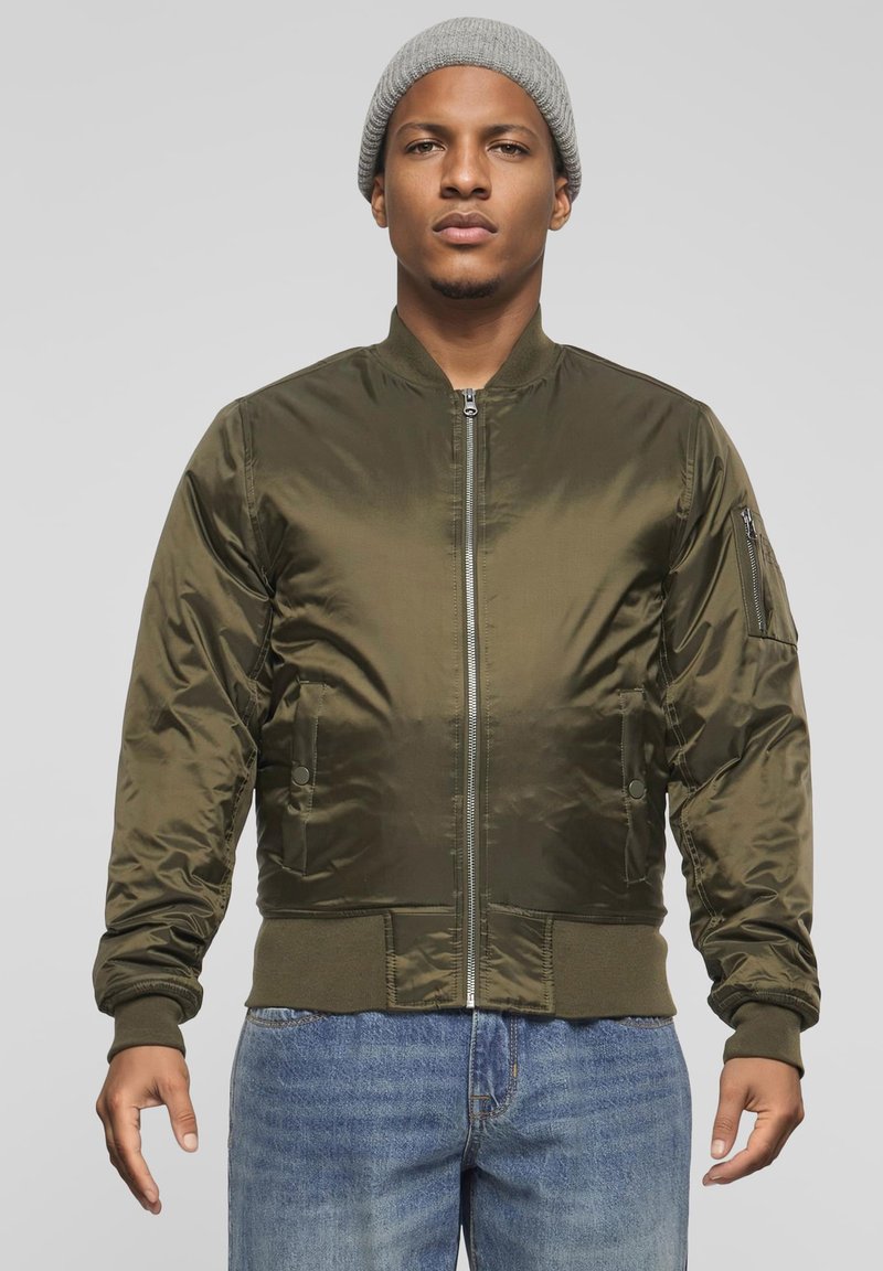Urban Classics BASIC - Bomber-jakk - darkolive