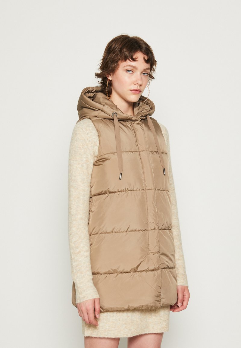 ONLY ONLASTA PUFFER WAISTCOAT - Liemenė - walnut