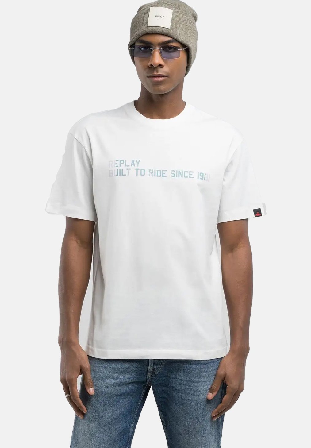 Replay Print T-shirt white