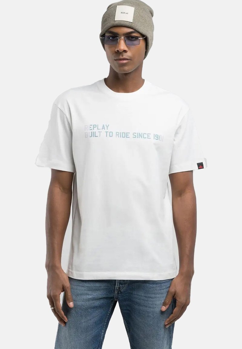 Replay T-shirt print wit
