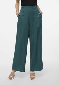 Vero Moda - MIT WEITEM BEINSCHNITT VMGISELLE HOHE TAILLE - Broek - balsam Miniatuurafbeelding 1