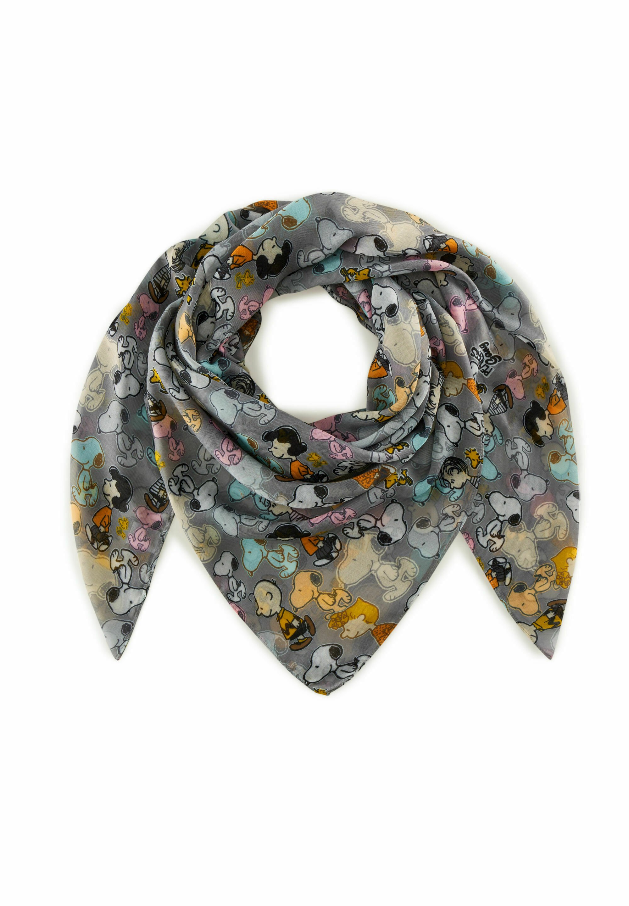 Codello PEANUTS MIT SNOOPY - Scarf - dunkelgrau/dark grey - Zalando