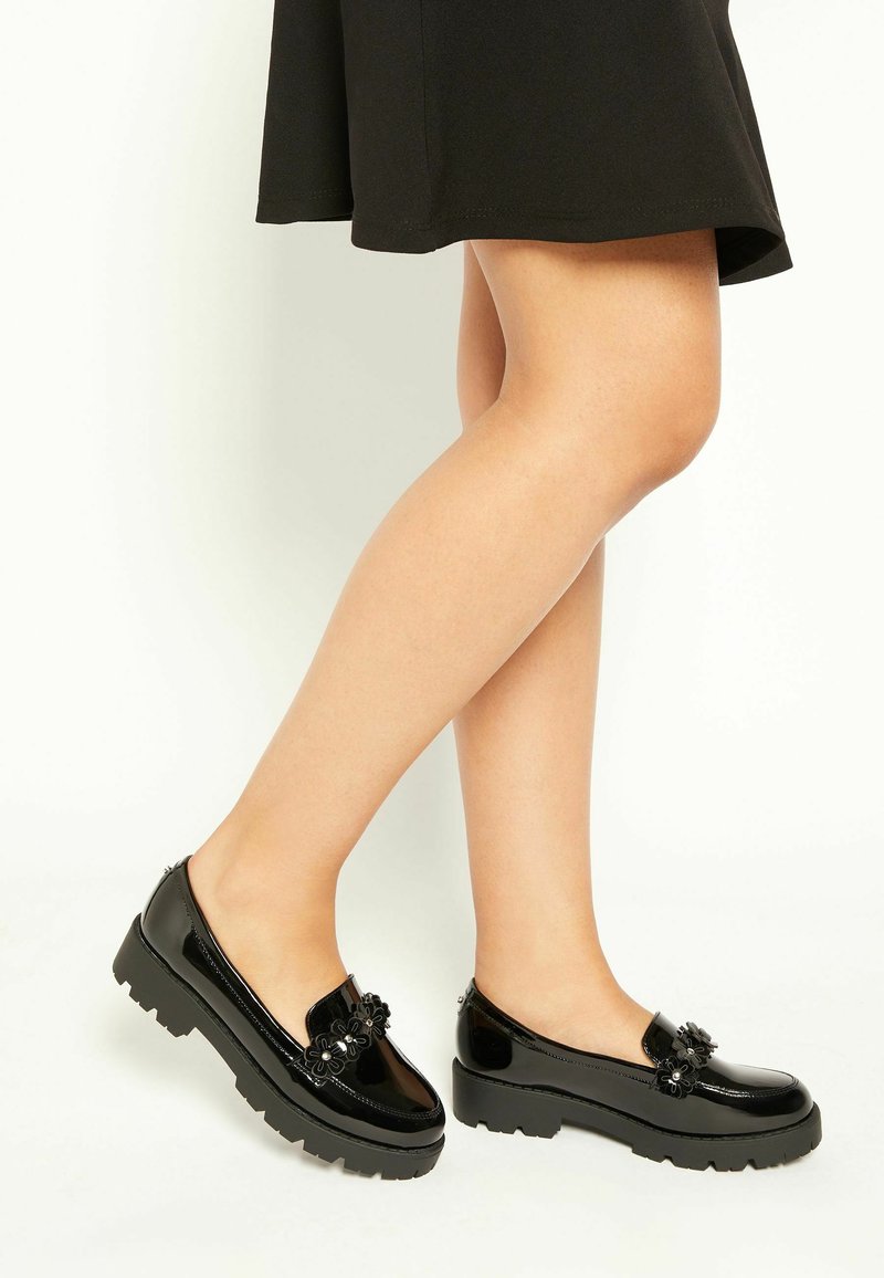 Lipsy LOAFER SCHOOL  - Jalga libistatavad jalanõud - black