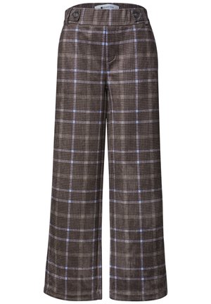 Street One, WIDE LEG VELORUS HOSE IM CASUAL FIT - Pantalon classique - silk brown