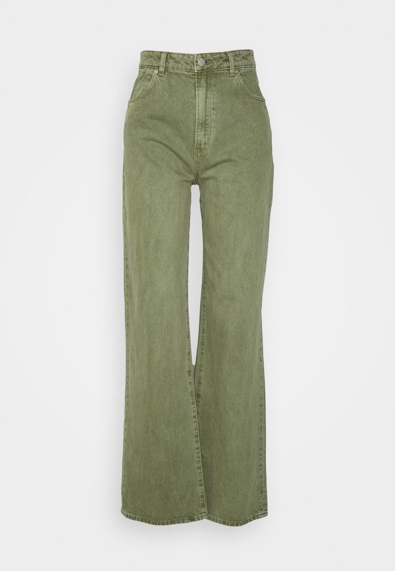 Rollas Straight leg jeans groen Rollas Straight leg jeans groen