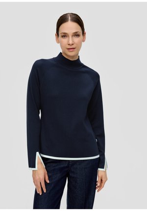 s.Oliver BLACK LABEL MIT STEHKRAGEN - Jumper - navy