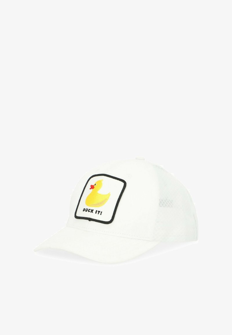 Blount & Pool TRUCKER - Cap - white yellow duck