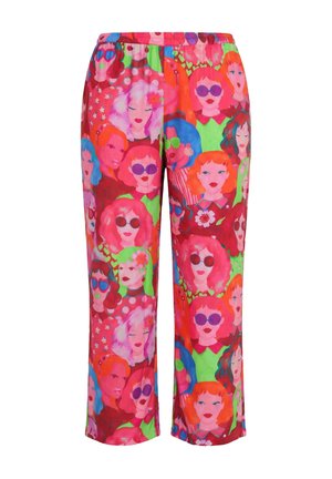 Angel of Style, HOSE, WEITES BEIN, GESICHTERDRUCK - Pantalones - pale heather
