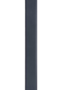 Narrow navy leather belt with a smooth texture and minimalistic design, featuring a single-tone finish and no visible hardware.
