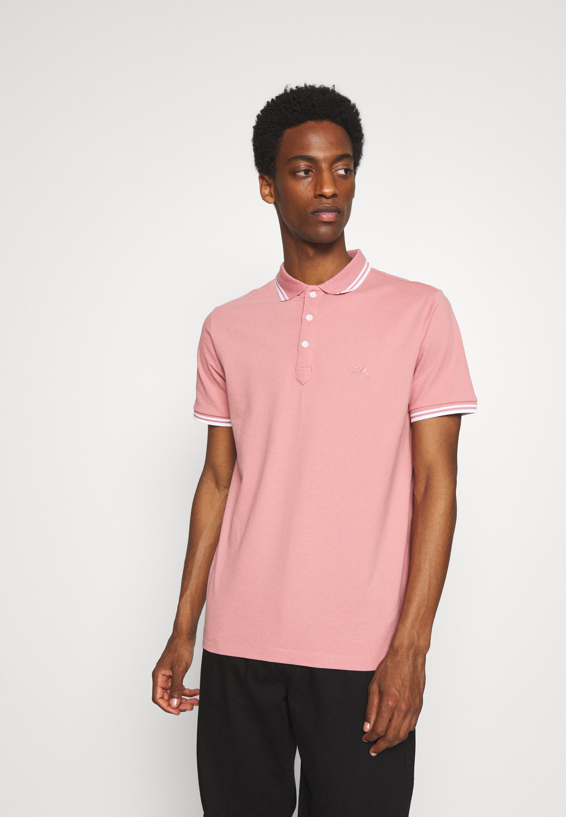 piped polo shirt