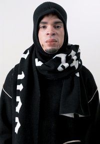 Don't Waste Culture JACQUARD SCARF UNISEX - Sjal - black
