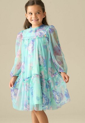 Angel & Rocket, REGULAR FIT - BEATRICE MESH FRILL DRESS - Vapaa-ajan mekko - green