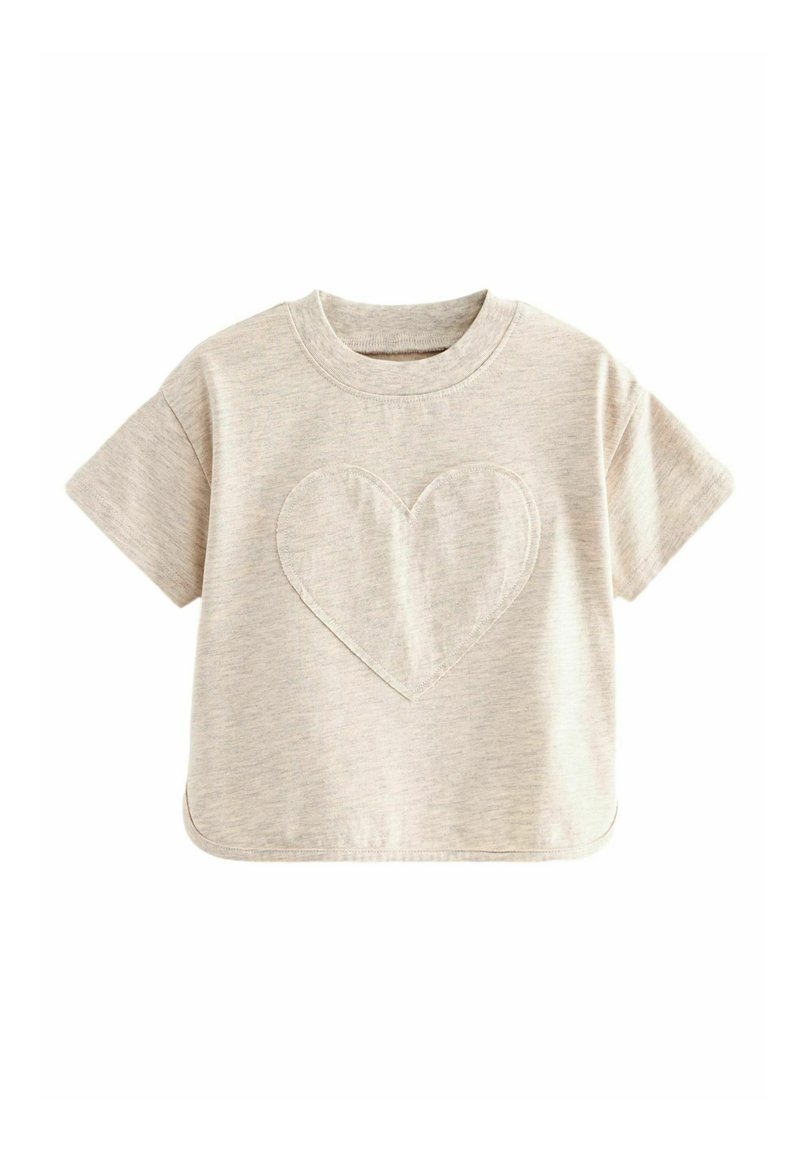 Next SHORT SLEEVE APPLIQUÉ - REGULAR FIT - T-shirts print - oatmeal