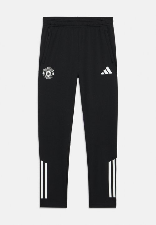 adidas MANCHESTER UNITED COMPETITION TRAINING PANTS KIDS UNISEX - Equipación de clubes - black/aurora plum — photo 3