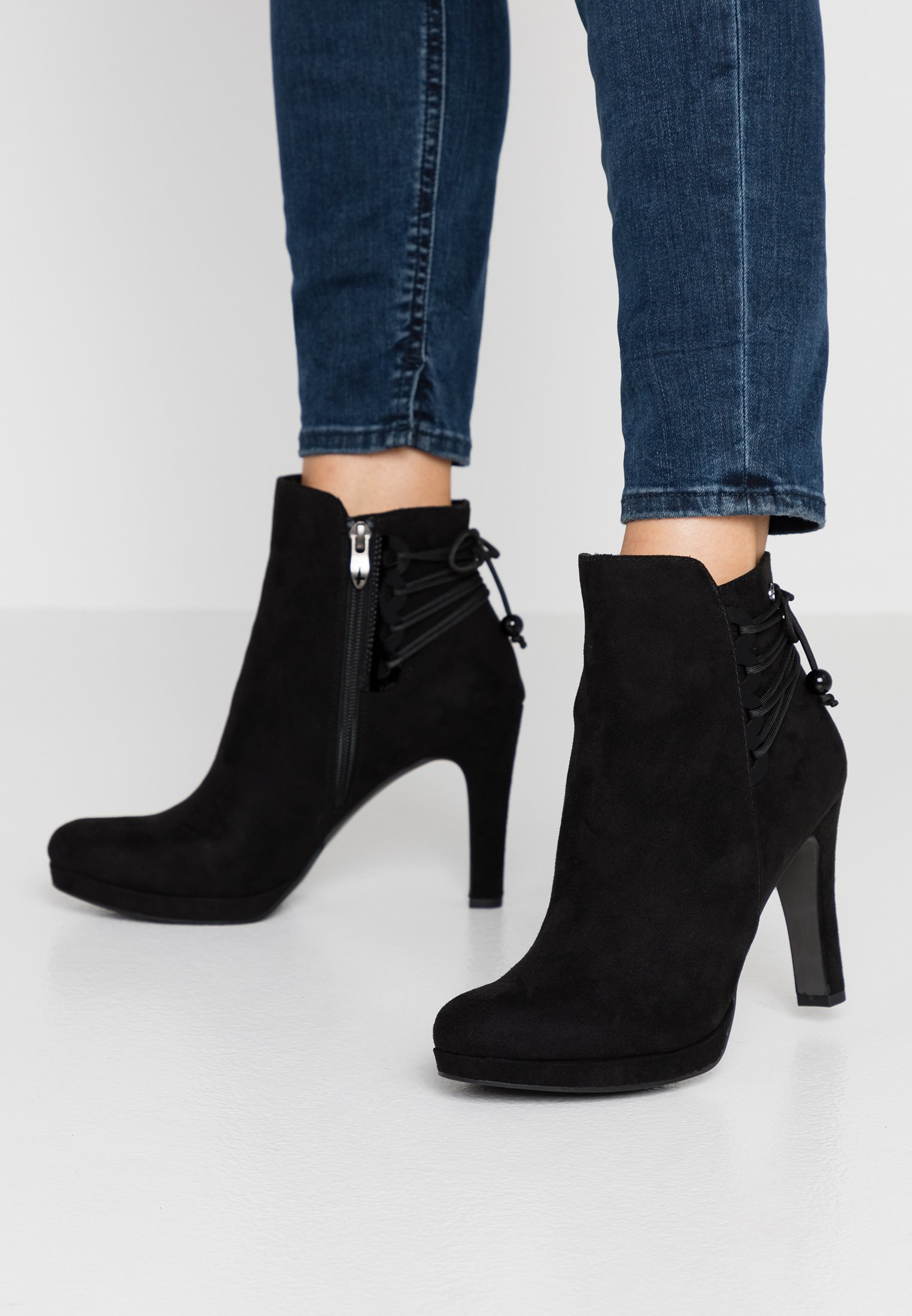Tamaris Enkellaarsjes met hoge hak blackZwart Zalando.nl Tamaris Enkellaarsjes met hoge hak blackZwart Zalando.nl