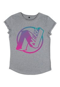 Henry Tiger NERF HALFTONE FILL - T-shirts print - melange grey